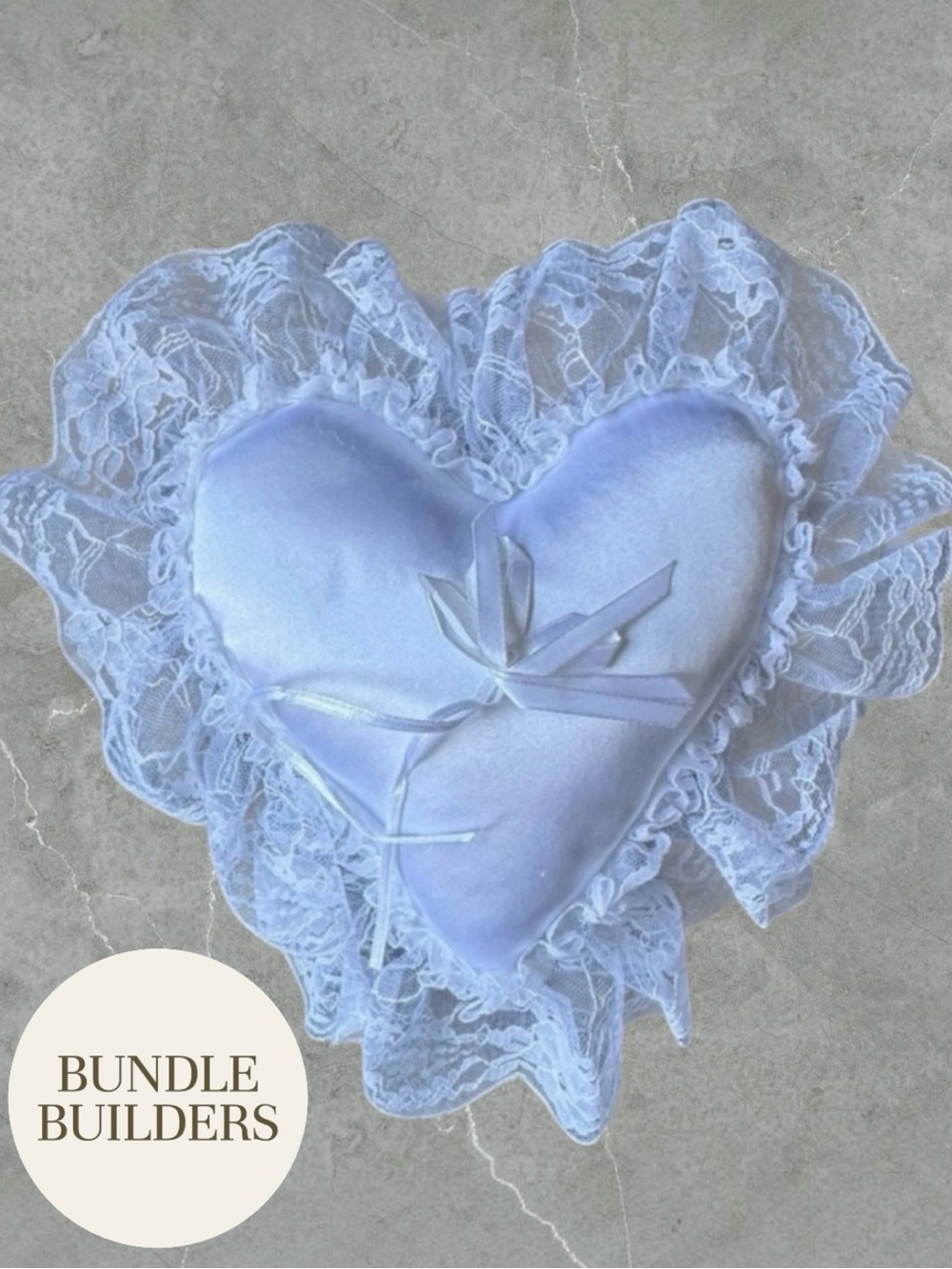 $10 Add-on | Ring Bearer’s Heart Shape Pillow